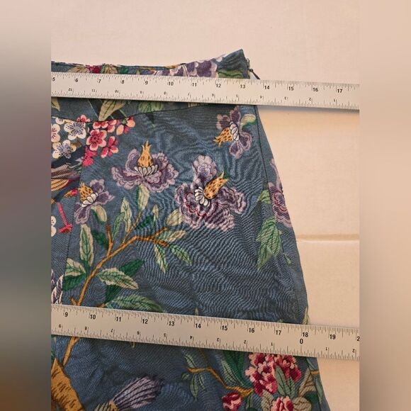 GP & J Baker X H&M Wide Leg Palazzo Pants Birds Print Multicolor Size 4 - Picture 10 of 14